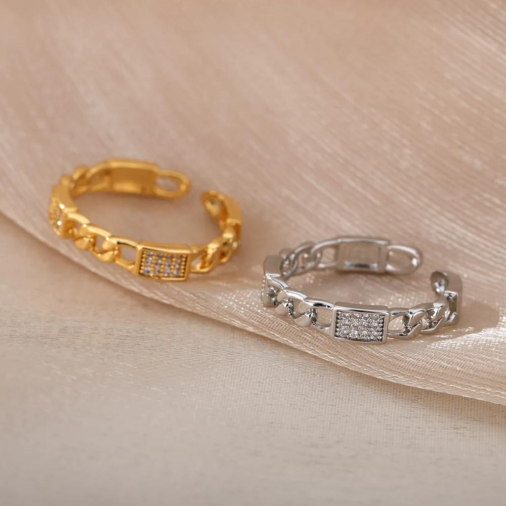 Luxury Zircon Crystal Geometric Rings For Women Girls Hollow Out Chain Goth Ring Hip Hop Finger Rings Kpop Jewelry Gift
Luxury Zircon Crystal Geometric Rings For Women Girls Hollow Out Chain Goth Ring Hip Hop Finger Rings Kpop Jewelry Gift