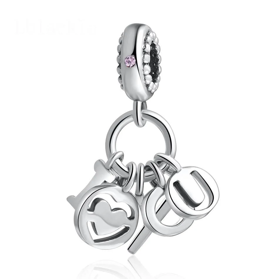 I Love You Dangle Charm fit Lady Bracelet Bangle Authentic S925 Silver Bead DIY Jewelry
I Love You Dangle Charm fit Lady Bracelet Bangle Authentic S925 Silver Bead DIY Jewelry