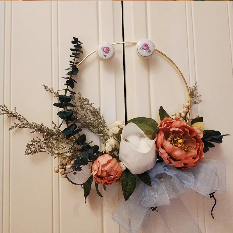Wedding Wreath Gold Iron Metal Ring Bride Handheld Garland Easter Decor Artificial Flower Rack Party Backdrop Decor Hoop
Wedding Wreath Gold Iron Metal Ring Bride Handheld Garland Easter Decor Artificial Flower Rack Party Backdrop Decor Hoop