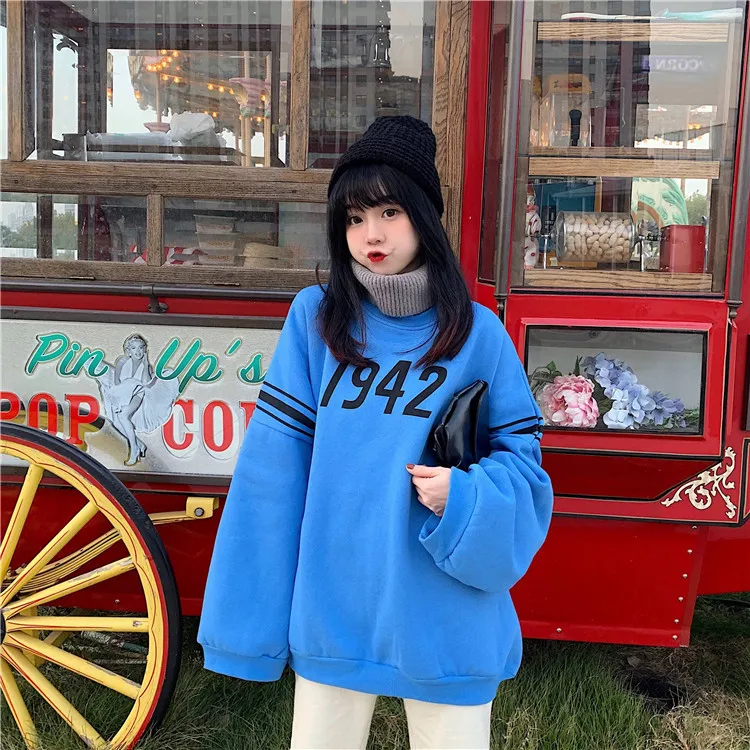 XZ1142 women Loose Korean version 2021 new autumn and winter all-match long-sleeved high-neck Sweatshirts
XZ1142 women Loose Korean version 2021 new autumn and winter all-match long-sleeved high-neck Sweatshirts