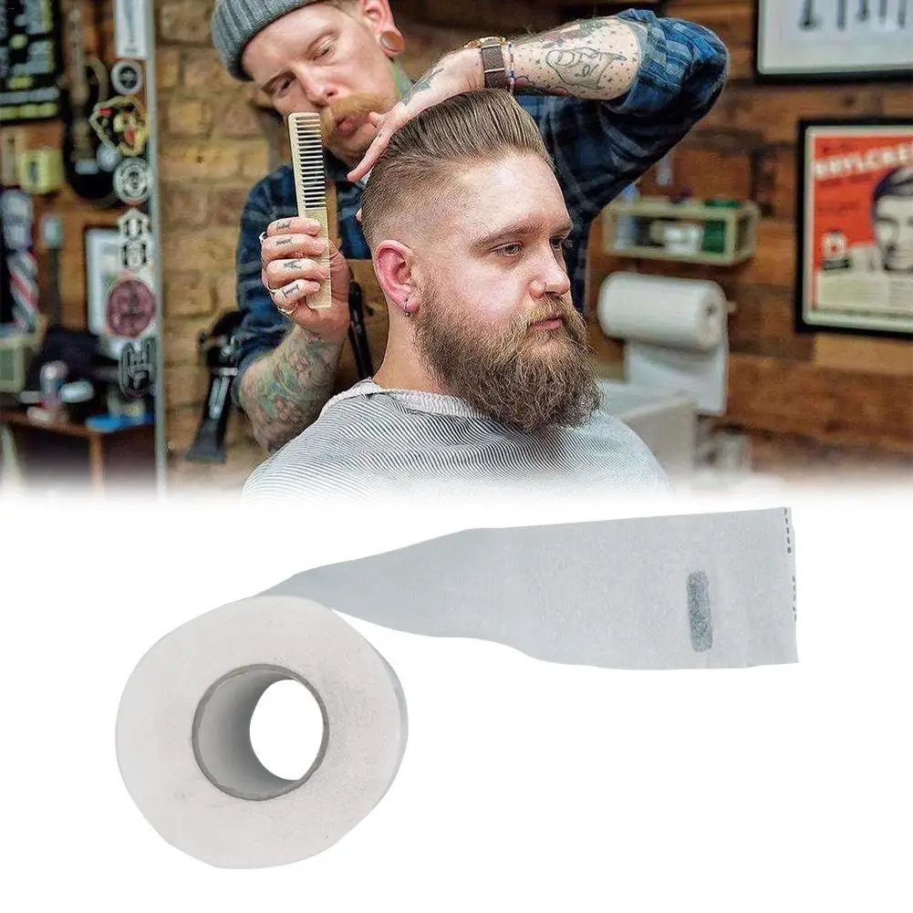 Neck Ruffle Roll Paper Disposable Muffler Paper Hair Cutting Accessory Collar Covering Hairdressing Tools Professional Salon Use 
Neck Ruffle Roll Paper Disposable Muffler Paper Hair Cutting Accessory Collar Covering Hairdressing Tools Professional Salon Use