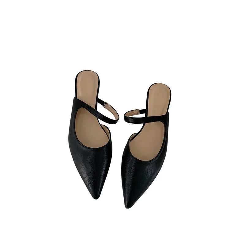 2021 Flat Bottom Women's Slippers Solid Color Pointed Toe Half Baotou Elastic Band Casual Sandals Simple Comfortable Women Shoes
2021 Flat Bottom Women's Slippers Solid Color Pointed Toe Half Baotou Elastic Band Casual Sandals Simple Comfortable Women Shoes