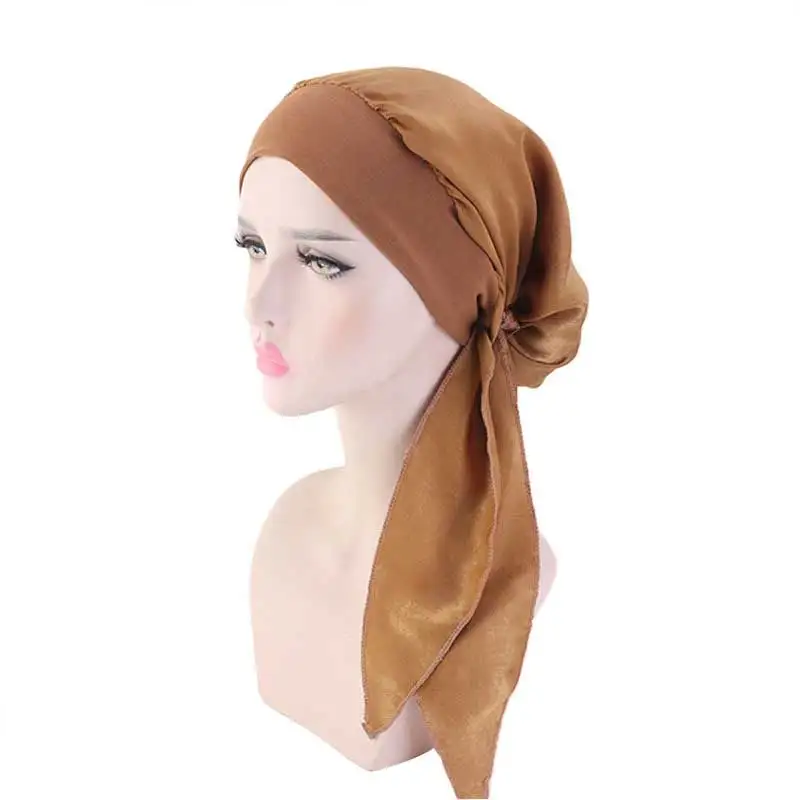 Women Muslim Stretch Turban Lace Flower Long Tail Hijab Scarf Cap Elegant Bandanas Stretch Bead Cancer Chemo Head Wrap Scarf
Women Muslim Stretch Turban Lace Flower Long Tail Hijab Scarf Cap Elegant Bandanas Stretch Bead Cancer Chemo Head Wrap Scarf