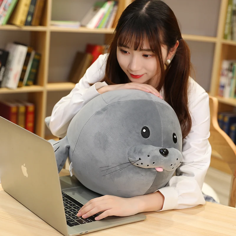 Hot Nice 1PCS 30/40/50cm Cute Sea Lion Plush Toys Soft Marine Animal Seal Stuffed Doll for Kids Gift Pillow 3D Novelty Pillows
Hot Nice 1PCS 30/40/50cm Cute Sea Lion Plush Toys Soft Marine Animal Seal Stuffed Doll for Kids Gift Pillow 3D Novelty Pillows