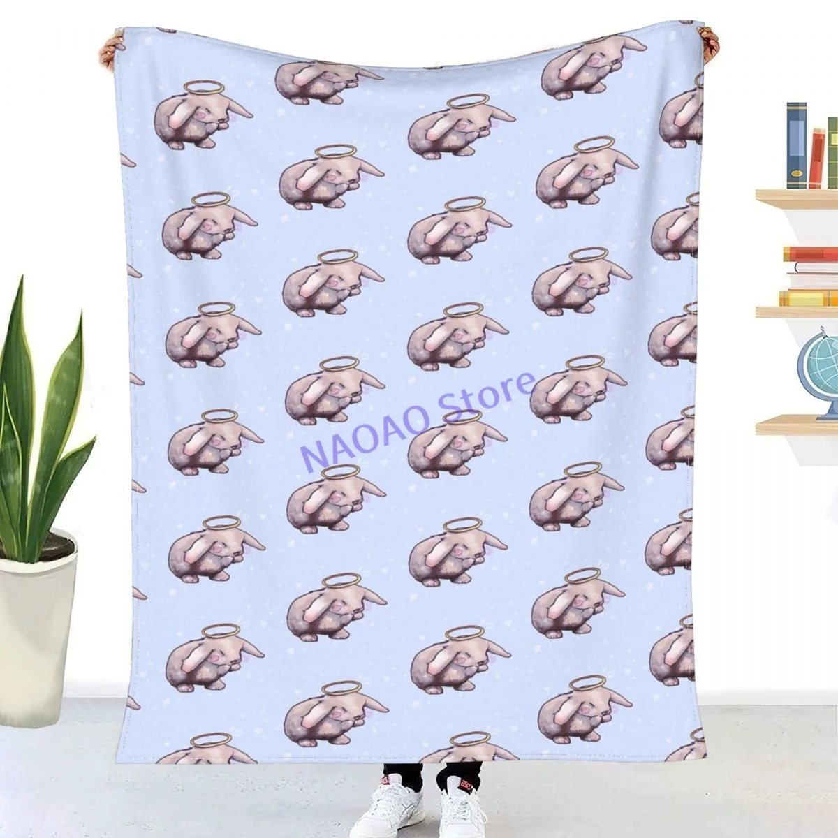 Angel Bun Throw Blanket Sheets on the bed Blankets on the sofa Decorative lattice bedspreads Happy nap for children
Angel Bun Throw Blanket Sheets on the bed Blankets on the sofa Decorative lattice bedspreads Happy nap for children