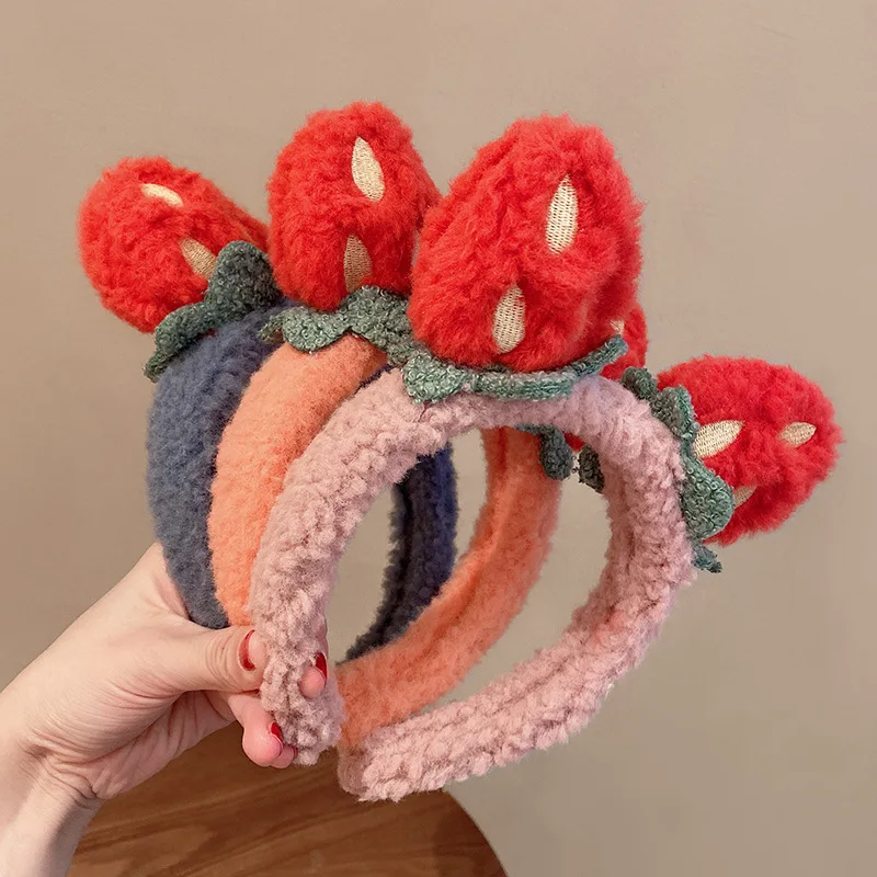 Sweet and Lovely Plush Strawberry Flower-patterned Headband Simple and Stylish Face Wash Hairpin Girls Must Have
Sweet and Lovely Plush Strawberry Flower-patterned Headband Simple and Stylish Face Wash Hairpin Girls Must Have
