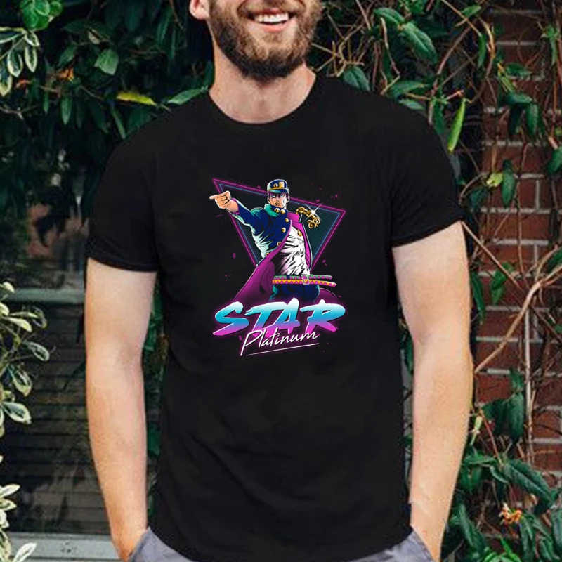 Fashion Japanese Anime Jojo Bizarre Adventure T Shirt Men Funny O-neck Tee Manga Print Street Clothing Casual Hipster Tops
Fashion Japanese Anime Jojo Bizarre Adventure T Shirt Men Funny O-neck Tee Manga Print Street Clothing Casual Hipster Tops
