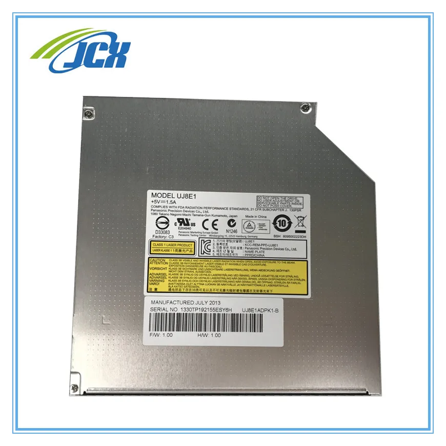 

UJ8E1 UJ-8E1 UJ8E0 Super Multi 8X DVD DL Burner Dual Layer DVD-RAM 24X CD-R Writer Laptop 12.7mm SATA Optical Drive