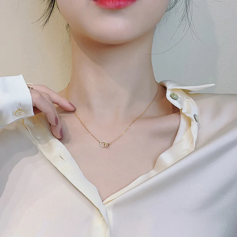 S925 Sterling Silver Necklace Female Niche 2021 New Round Simple Fashion Clavicle Chain
S925 Sterling Silver Necklace Female Niche 2021 New Round Simple Fashion Clavicle Chain