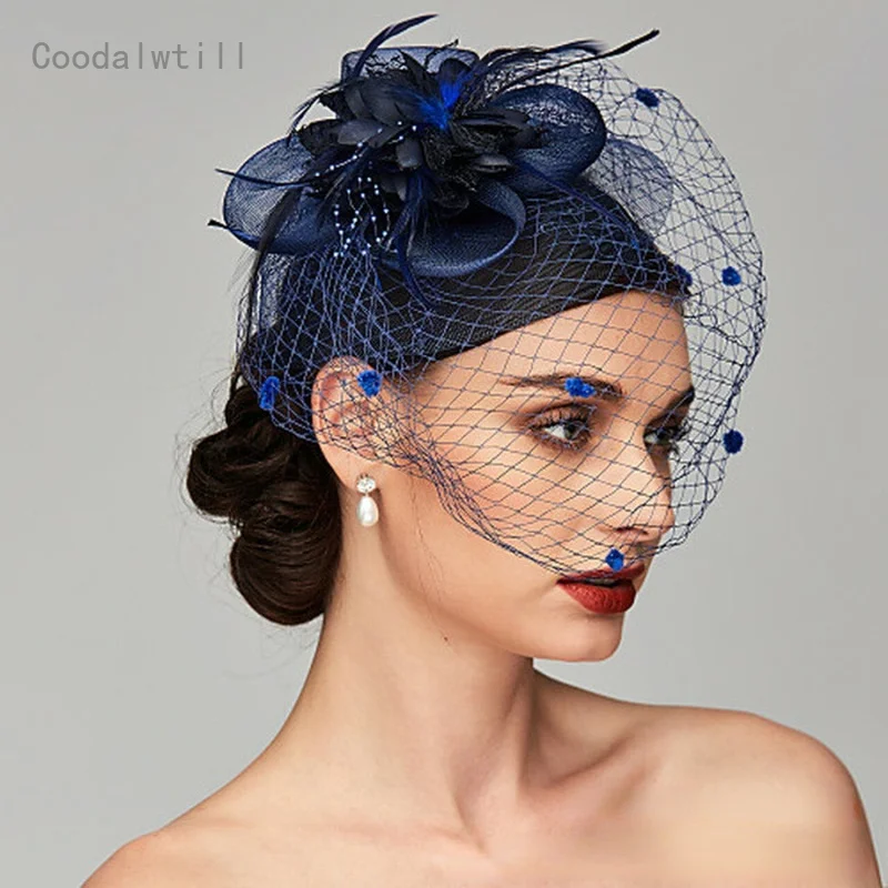 Mesh Ribbons Fascinators Hat Women Flower Feathers Fedoras Hat Headband Hair Clip Cocktail Tea Party Headwewar For Girls
Mesh Ribbons Fascinators Hat Women Flower Feathers Fedoras Hat Headband Hair Clip Cocktail Tea Party Headwewar For Girls