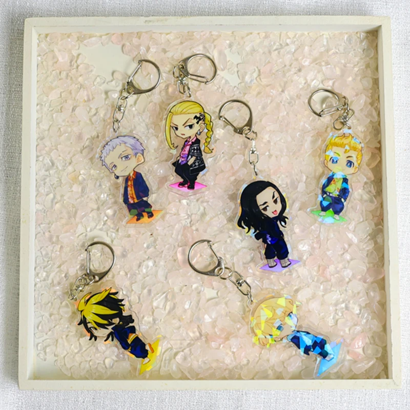 Japan Anime Tokyo Revengers laser Keychain Manjiro Ken Takemichi Hinata Atsushi Chibi Kawaii Key Chain For Woman Men Jewelry
Japan Anime Tokyo Revengers laser Keychain Manjiro Ken Takemichi Hinata Atsushi Chibi Kawaii Key Chain For Woman Men Jewelry