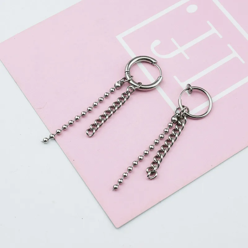 Free Shipping Suga Hip Hop Personality Hoop Earrings Unisex Minimalist Chain Earring Women Men Jewelry Brincos
Free Shipping Suga Hip Hop Personality Hoop Earrings Unisex Minimalist Chain Earring Women Men Jewelry Brincos