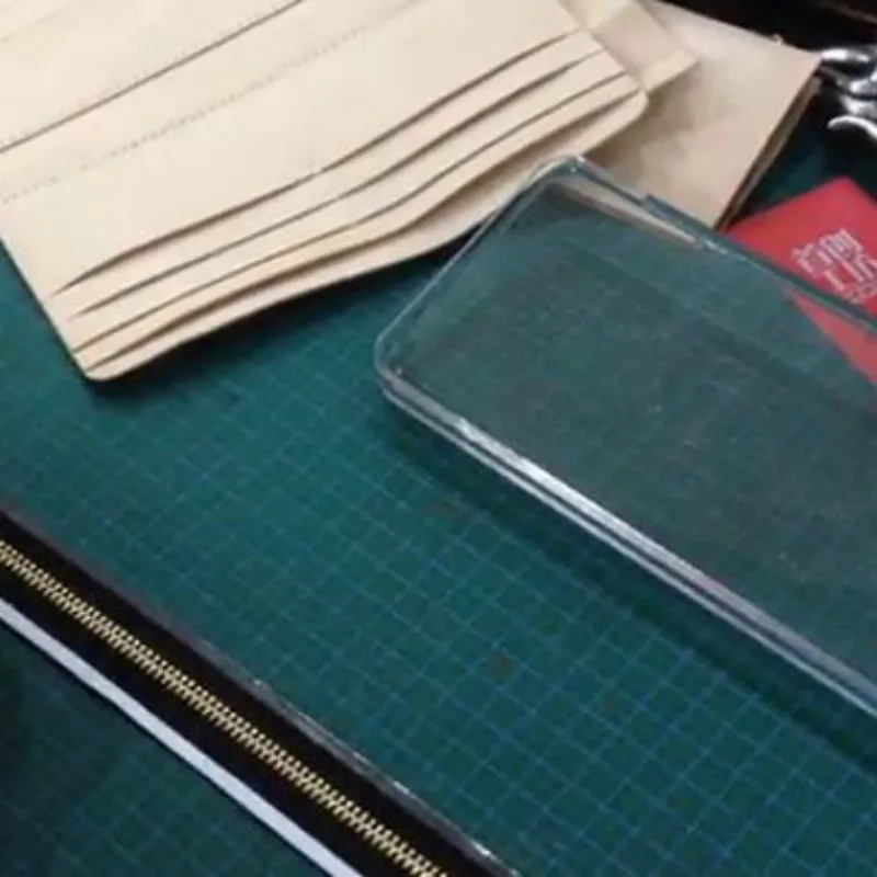 Sewing Accessories Acrylic Template for LEATHER Zipper Installation installer Wallet FIX DIY Tool REPAIR
Sewing Accessories Acrylic Template for LEATHER Zipper Installation installer Wallet FIX DIY Tool REPAIR