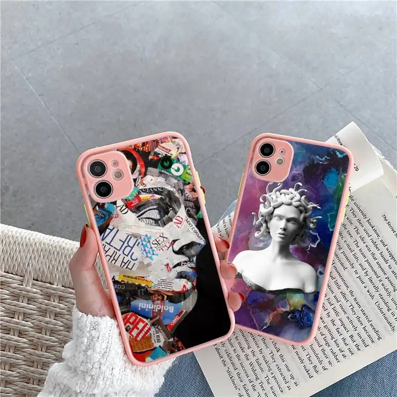 David Medusa plaster art Phone Case Matte Transparent for iPhone 7 8 11 12 s mini pro X XS XR MAX Plus Clear mobile bag Funda
David Medusa plaster art Phone Case Matte Transparent for iPhone 7 8 11 12 s mini pro X XS XR MAX Plus Clear mobile bag Funda