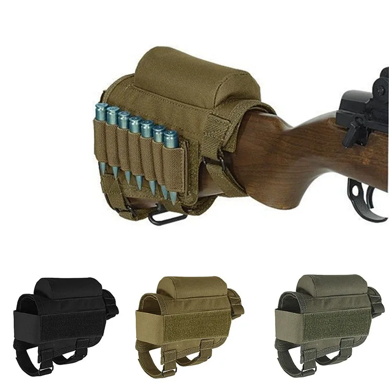 Tactical Rifle Cheek Rest Pouch Riser Butt Stock Adjustable Cartridges Nylon Riser Pad Ammo Pouch Hunting Accessories
Tactical Rifle Cheek Rest Pouch Riser Butt Stock Adjustable Cartridges Nylon Riser Pad Ammo Pouch Hunting Accessories