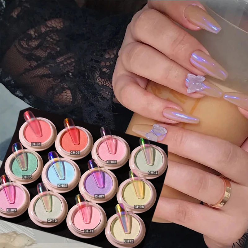 1g/box Transparent Nail Glitter Mirror Aurora Neon Powders Dust Chameleon Nail Art Chromium Pigment Dipping Powder Decoration
1g/box Transparent Nail Glitter Mirror Aurora Neon Powders Dust Chameleon Nail Art Chromium Pigment Dipping Powder Decoration