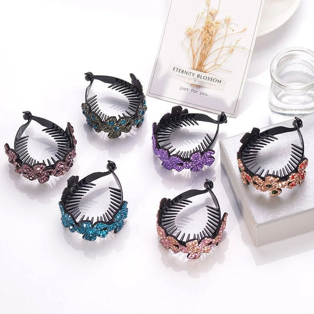 New Fashion Crystal Hair Accessories Shiny Women Hair Claws Headwear Rhinestone Flower Hairpin Floral Ponytail Clips Girl Gift
New Fashion Crystal Hair Accessories Shiny Women Hair Claws Headwear Rhinestone Flower Hairpin Floral Ponytail Clips Girl Gift