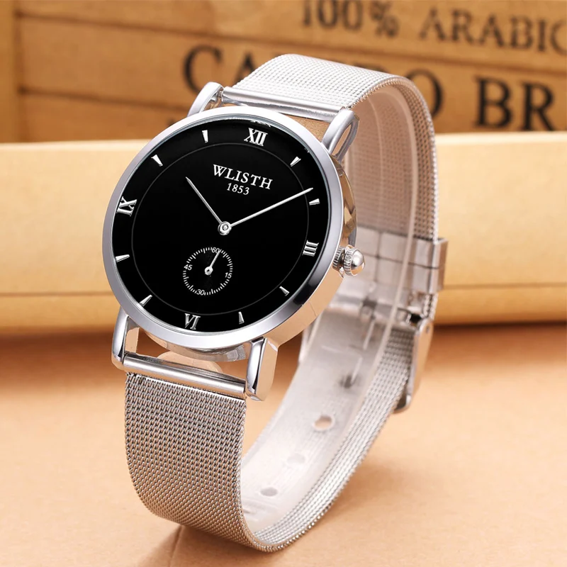 WLISTH 2021 New Fashion Men Watches Classic Black Dial Stainless Steel Mesh Belt Wristwatches Men's Quartz Watch Montre Homme
WLISTH 2021 New Fashion Men Watches Classic Black Dial Stainless Steel Mesh Belt Wristwatches Men's Quartz Watch Montre Homme