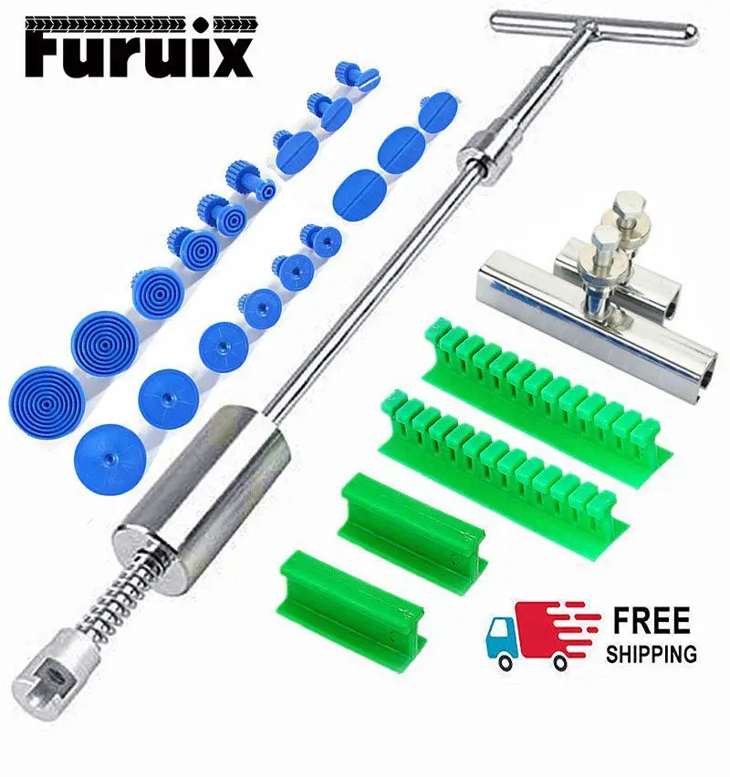 Paintless Dent Repair Tools T Bar Silde Hammer with Dent Puller Tabs for Car Body Hail Damage Repair Kit
Paintless Dent Repair Tools T Bar Silde Hammer with Dent Puller Tabs for Car Body Hail Damage Repair Kit