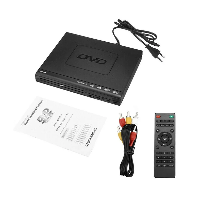 CD DVD UHD Player with USB AV Connection + Wireless Remote Control for TV Player
CD DVD UHD Player with USB AV Connection + Wireless Remote Control for TV Player