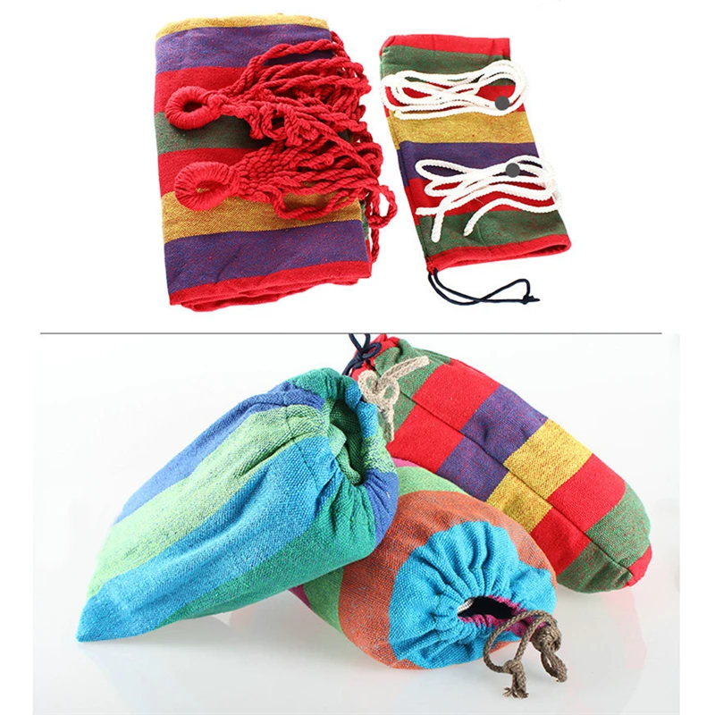 Outdoor Double Canvas Hammock Multicolor Portable Travel Camping Hanging Hammock Swing Lazy Chair Hammock Outdoor Supplies
Outdoor Double Canvas Hammock Multicolor Portable Travel Camping Hanging Hammock Swing Lazy Chair Hammock Outdoor Supplies