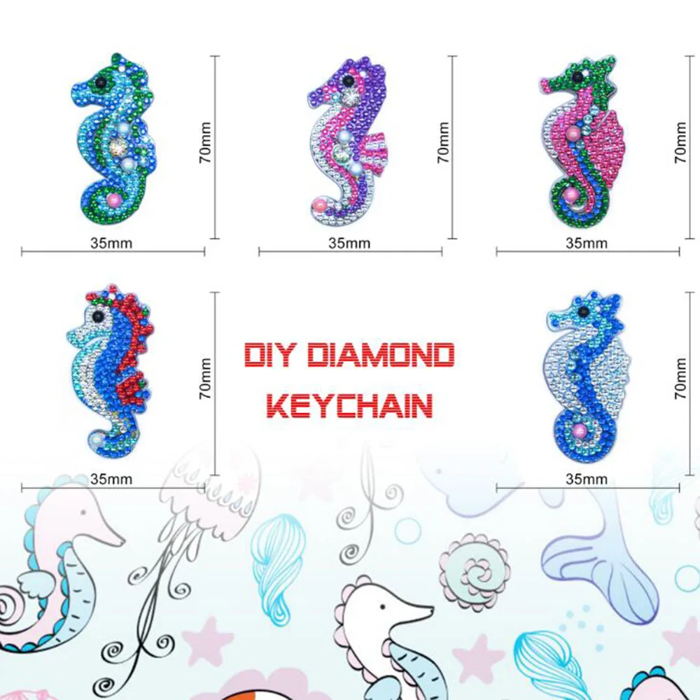 DIY алмазная живопись, искусственная Бриллиантовая сумка, ручная работа, подвеска, ювелирные изделия, мозаика, Полный алмаз, морская лошадь, декоративный узор
DIY алмазная живопись, искусственная Бриллиантовая сумка, ручная работа, подвеска, ювелирные изделия, мозаика, Полный алмаз, морская лошадь, декоративный узор