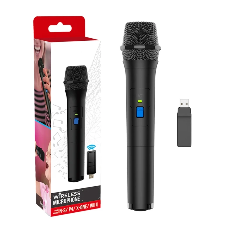 Wireless Microphone Rechargeable Moving-coil Handheld Mic for Singing, Stage Show, Interview, Game Console T21B
Wireless Microphone Rechargeable Moving-coil Handheld Mic for Singing, Stage Show, Interview, Game Console T21B