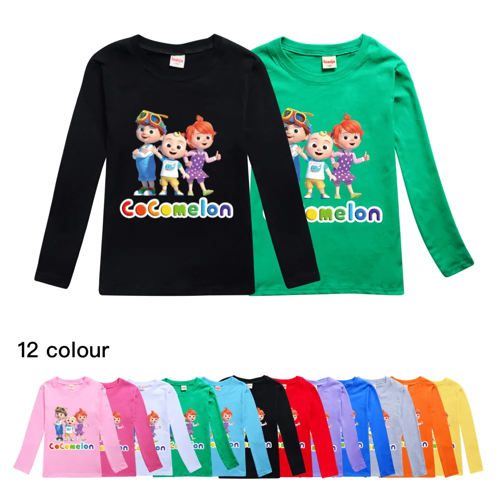 Kids Coco Melon Long Sleeve T Shirts Boys Girls Toddler T-shirts Tee Tops Harajuku Streetwear Fall Children Cartoon Anime Tshirt
Kids Coco Melon Long Sleeve T Shirts Boys Girls Toddler T-shirts Tee Tops Harajuku Streetwear Fall Children Cartoon Anime Tshirt