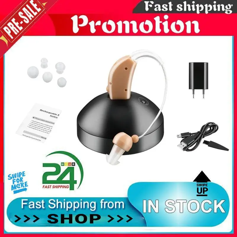 Portable Rechargeable Hearing Aids Sound Voice Amplifier Behind The Ear JZ-1088F For The Elderly Ear Care Hearing Aid EU/US Plug
Portable Rechargeable Hearing Aids Sound Voice Amplifier Behind The Ear JZ-1088F For The Elderly Ear Care Hearing Aid EU/US Plug