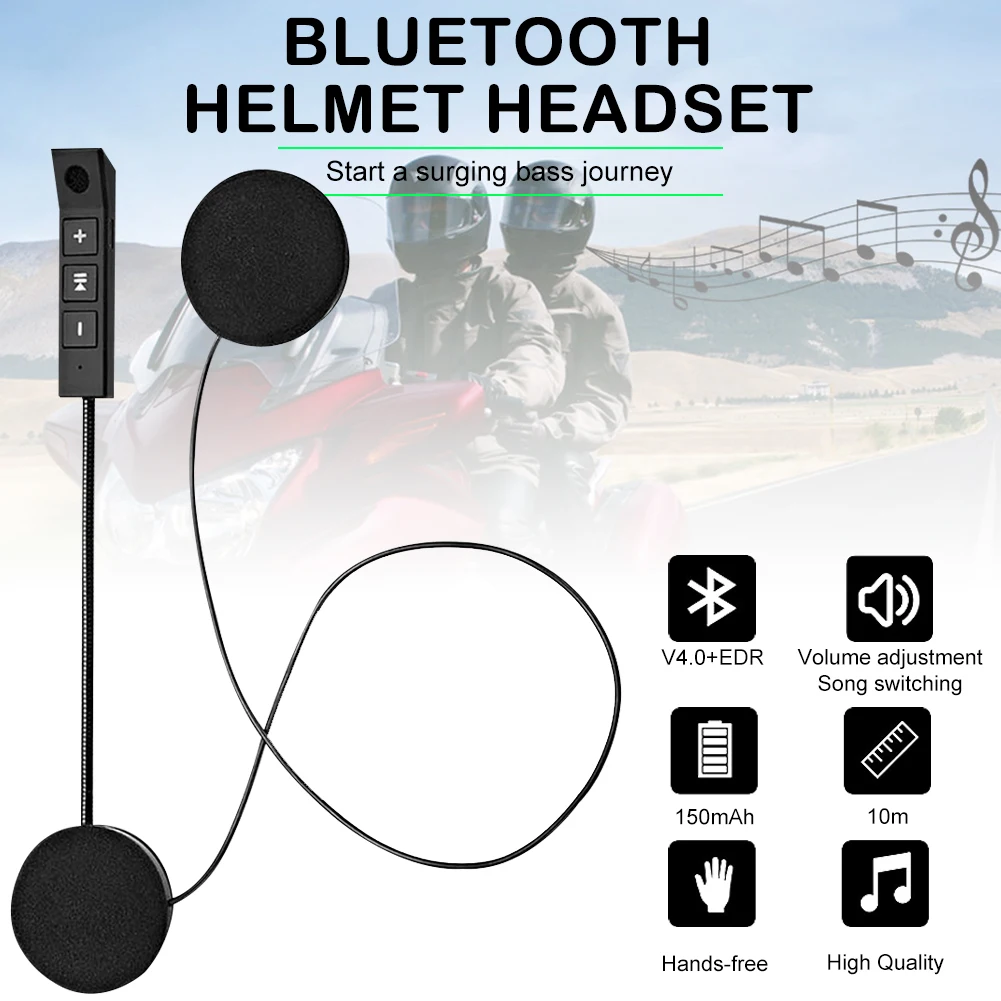 Motorcycle Helmet Blue-tooth-compatible 4.0 Headset Rechargeable Sports Riding Earphone Auto Answering With Mic
Motorcycle Helmet Blue-tooth-compatible 4.0 Headset Rechargeable Sports Riding Earphone Auto Answering With Mic