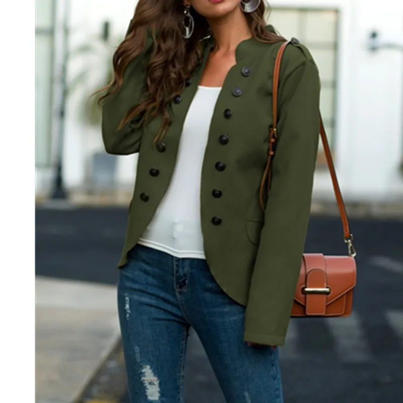 2021 Autumn Spring Women Jackets Fashion Woman Tweed Jacket Casual Solid Color Slim Jacket Retro Outwear Coats Female Clothing
2021 Autumn Spring Women Jackets Fashion Woman Tweed Jacket Casual Solid Color Slim Jacket Retro Outwear Coats Female Clothing