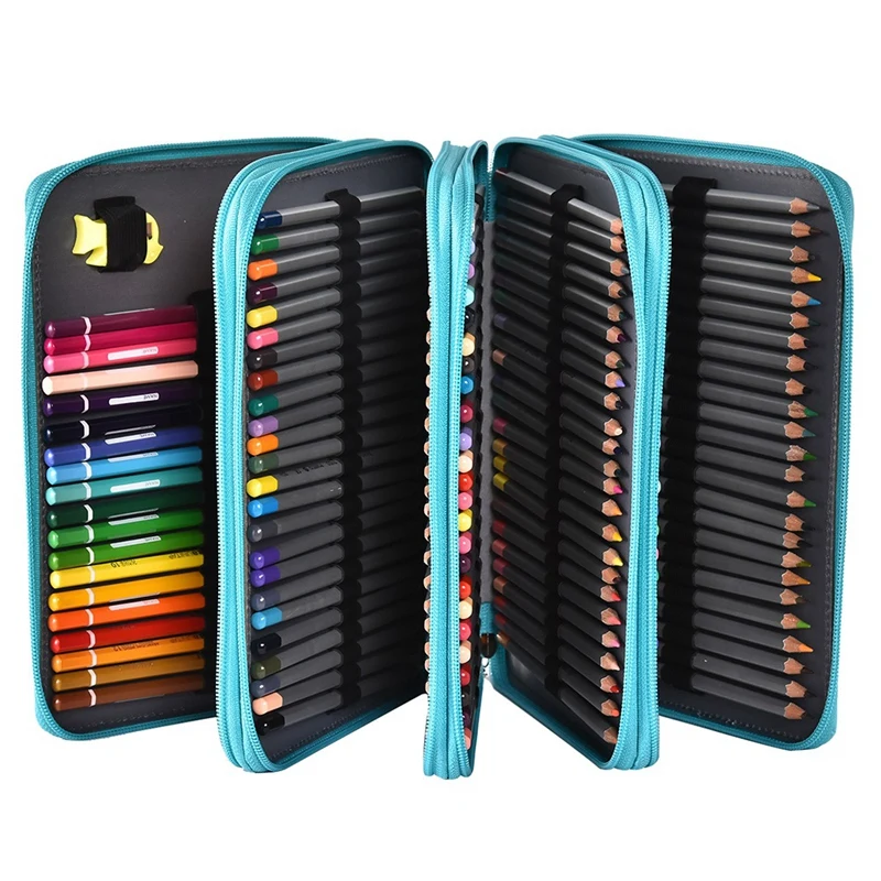 2 Pcs 184 Hole Art Storage Pencil Case Multicolor Sketch Pen Color Lead Large Capacity Pencil Case Blue & Black
2 Pcs 184 Hole Art Storage Pencil Case Multicolor Sketch Pen Color Lead Large Capacity Pencil Case Blue & Black