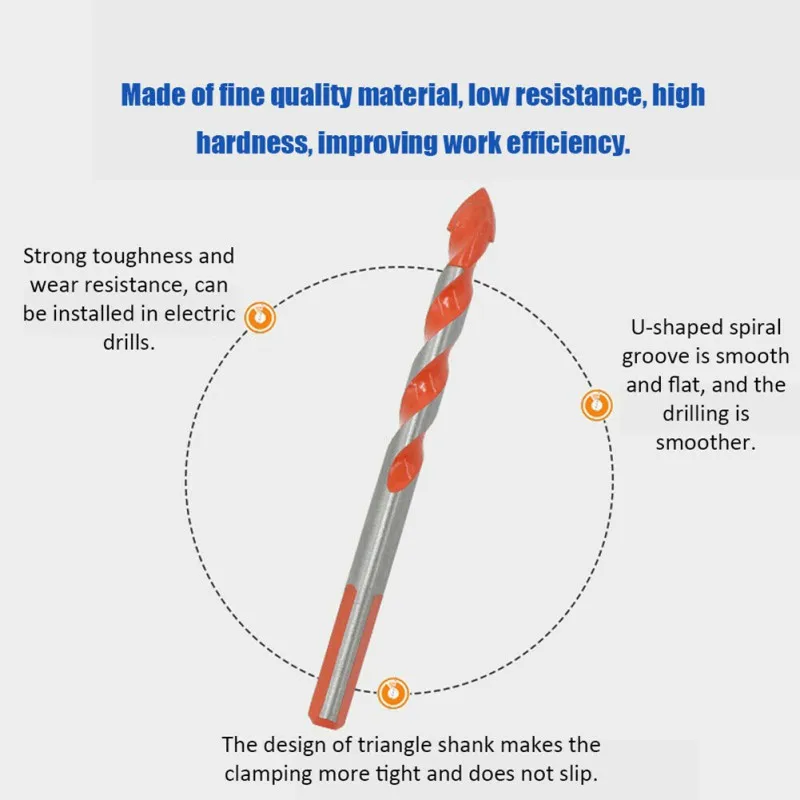 Triangular-overlord Handle Multifunctional Drill Ceramic Boron Drill Marble Perforator Ceramic Tile Drill Set
Triangular-overlord Handle Multifunctional Drill Ceramic Boron Drill Marble Perforator Ceramic Tile Drill Set