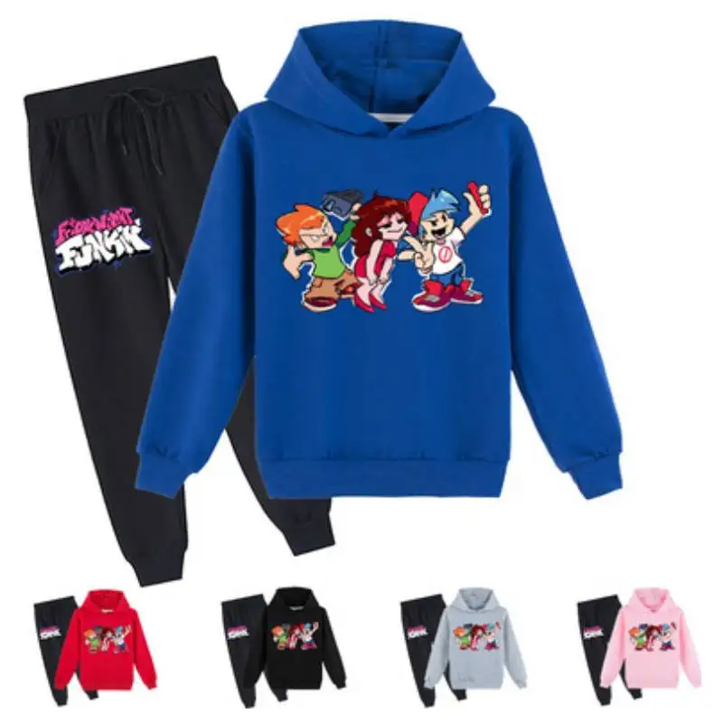 Cartoon Friday Night Funkin Clothes Kids Spring Autumn Hoodie Sweater+trousers 2pcs Suit Baby Girl Clothing Sets Boys Sportsuits
Cartoon Friday Night Funkin Clothes Kids Spring Autumn Hoodie Sweater+trousers 2pcs Suit Baby Girl Clothing Sets Boys Sportsuits