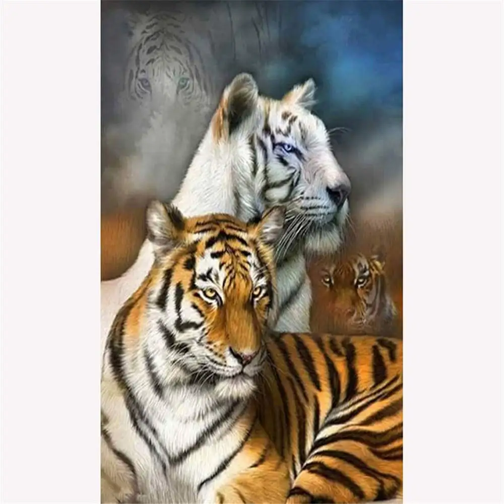 Краска по номеру художественная живопись номерам аниме тигр пантера | Дом и сад