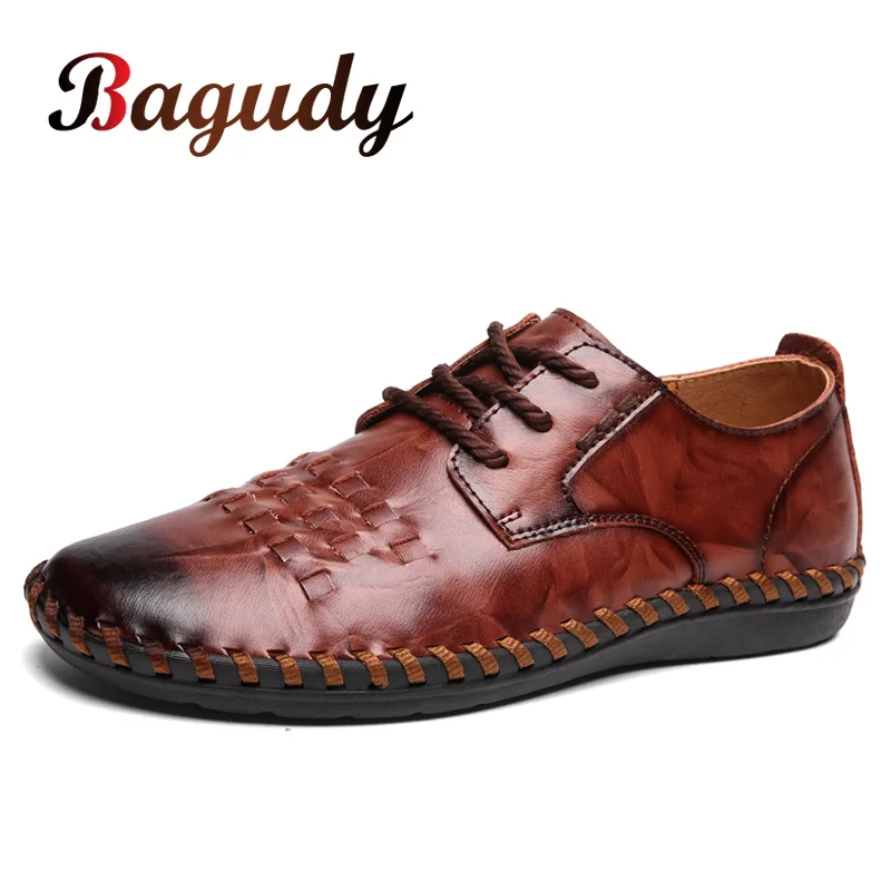 Weave Leather Men Loafers Fashion Soft Comfortable High Quality Handmade Casual Male Flats Slip On male shoes Big Size 38-48
Weave Leather Men Loafers Fashion Soft Comfortable High Quality Handmade Casual Male Flats Slip On male shoes Big Size 38-48