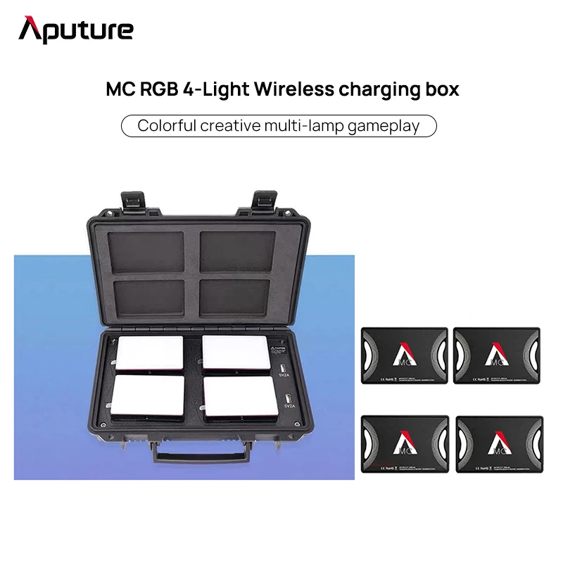 Aputure AL-MC 4-светлый Дорожный комплект RGB Полноцветный 3200K-6500K светодиодный светильник для фотосъемки и видеосъемки с портативным беспроводным ...
Aputure AL-MC 4-светлый Дорожный комплект RGB Полноцветный 3200K-6500K светодиодный светильник для фотосъемки и видеосъемки с портативным беспроводным ...