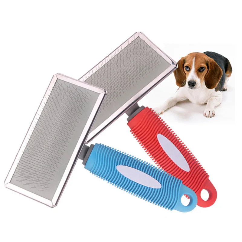 Pet Supplies Rubber Grip Stainless Steel Dog Comb Red Cat Hair Removal Comb Puppy Hair Trimmer Cleaning Pet Grooming Accessories
Pet Supplies Rubber Grip Stainless Steel Dog Comb Red Cat Hair Removal Comb Puppy Hair Trimmer Cleaning Pet Grooming Accessories