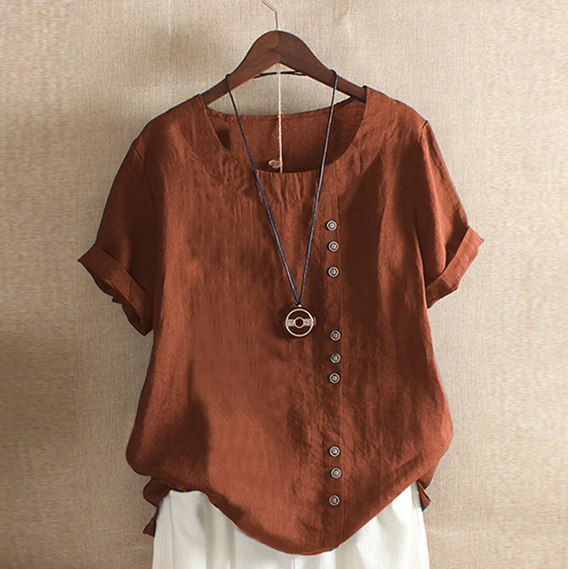 2021 New Summer T Shirt Women Elasticity Woman Clothes Oversize Tops New Tshirt Maxi Female Short Sleeve Cotton Linen Tee
2021 New Summer T Shirt Women Elasticity Woman Clothes Oversize Tops New Tshirt Maxi Female Short Sleeve Cotton Linen Tee