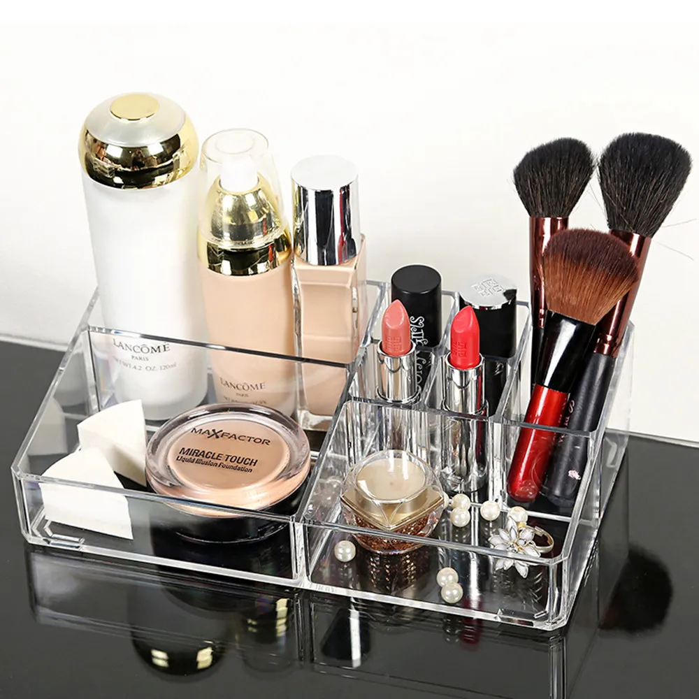 TSSAAG Clear Acrylic Make up Cosmetic Organizers Nail Polish Lipstick Display Holder Desktop Makeup Storage Box Brush Organizer
TSSAAG Clear Acrylic Make up Cosmetic Organizers Nail Polish Lipstick Display Holder Desktop Makeup Storage Box Brush Organizer