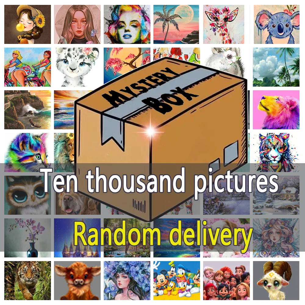 5D DIY Mysterious Gift Box Diamond Painting Rhinestone Diamond Embroidery Cross Stitch Home Decoration Painting Blind Box Random
5D DIY Mysterious Gift Box Diamond Painting Rhinestone Diamond Embroidery Cross Stitch Home Decoration Painting Blind Box Random