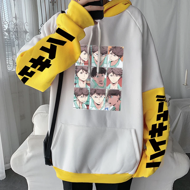 Худи Haikyuu Aoba с изображением замка Уэста старшей школы худи из аниме Оикава тоору в