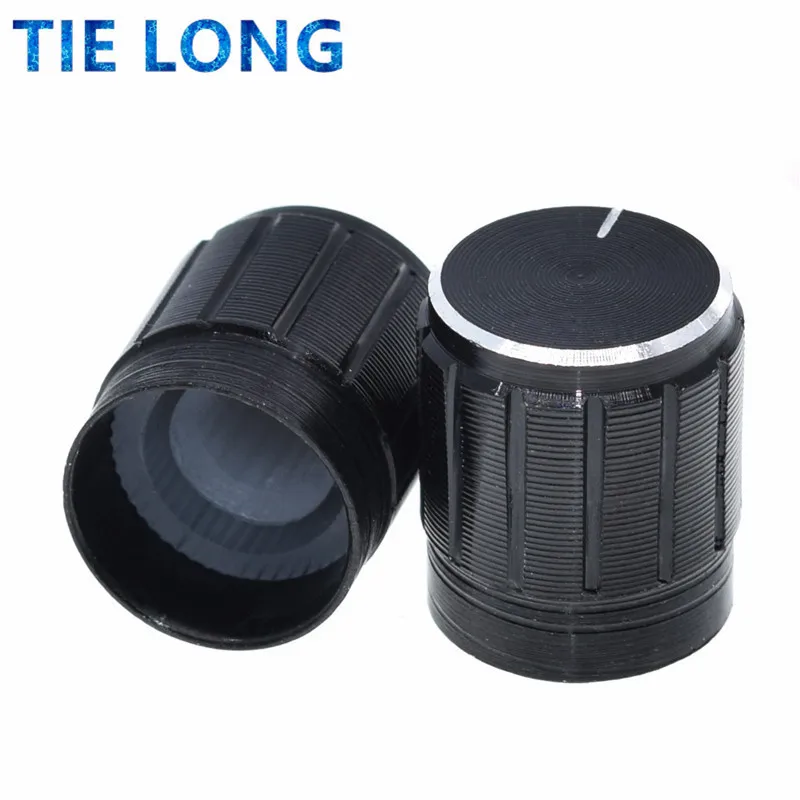 TIELONG 10pcs 15*17mm aluminum alloy potentiometer knob rotary switch volume control knob black For DIY
TIELONG 10pcs 15*17mm aluminum alloy potentiometer knob rotary switch volume control knob black For DIY