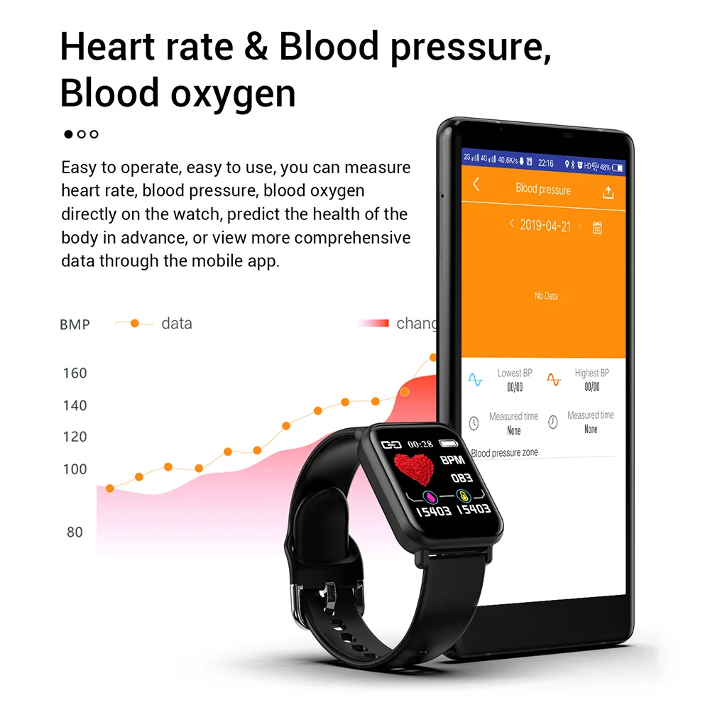 Outdoor R16 Smart Watch Waterproof Smartwatch Blood Pressure Heart Rate Monitor Fitness Tracker Compatible with IOS Android
Outdoor R16 Smart Watch Waterproof Smartwatch Blood Pressure Heart Rate Monitor Fitness Tracker Compatible with IOS Android