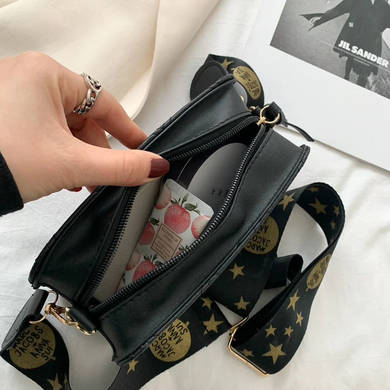 Trendy Brand Shoulder Bags Soft PU Rhombus Women Bag French Advanced Messenger Bag Wide Shoulder Strap Crossbody Bags 
Trendy Brand Shoulder Bags Soft PU Rhombus Women Bag French Advanced Messenger Bag Wide Shoulder Strap Crossbody Bags