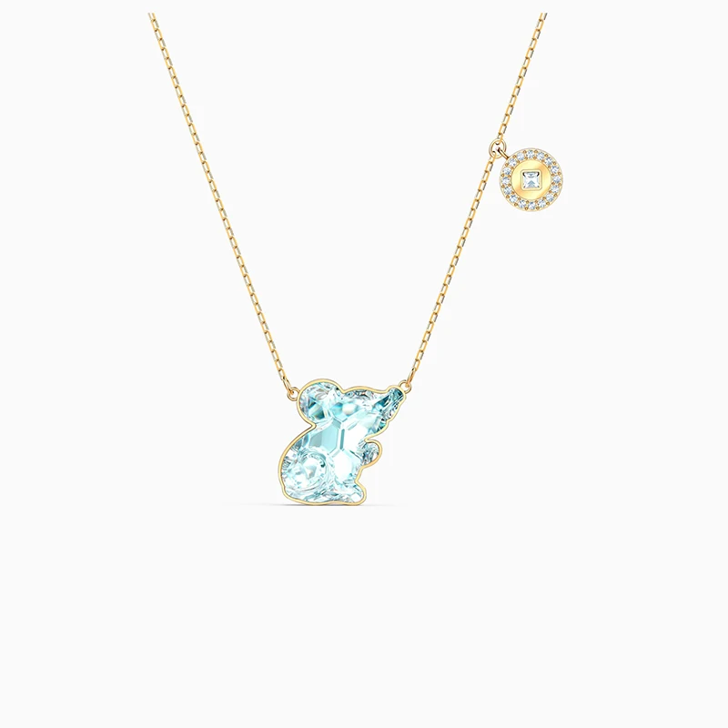 2020 Fashion Jewelry SWA New CHINESE ZODIAC RAT Necklace Light Blue Delicate Mouse Decoration Crystal Female Romantic Gift
2020 Fashion Jewelry SWA New CHINESE ZODIAC RAT Necklace Light Blue Delicate Mouse Decoration Crystal Female Romantic Gift