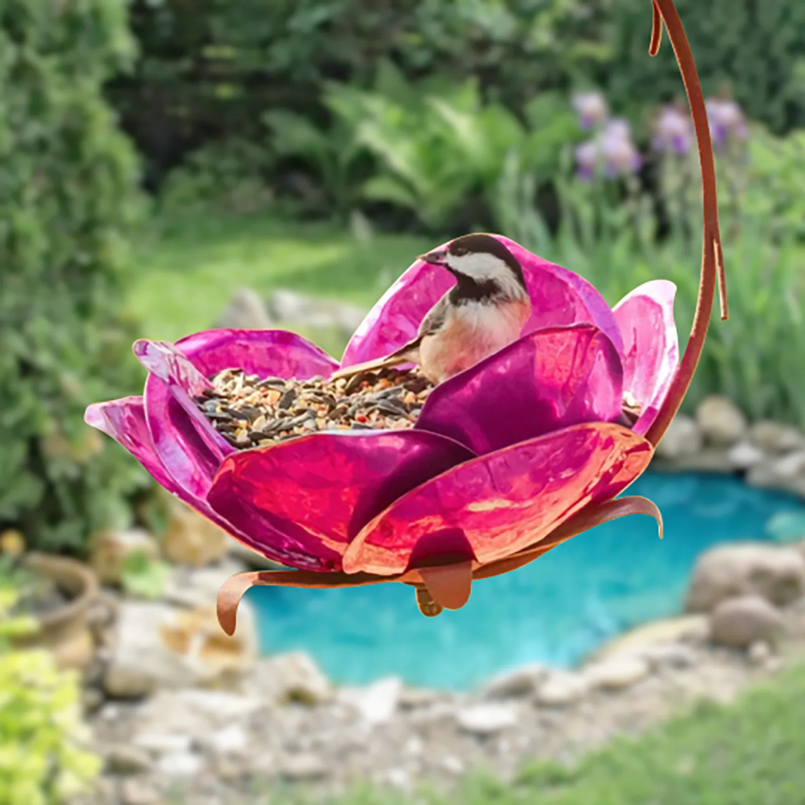 Wild Bird Feeder Hanging for Garden Coneflower Bird Feeder, Perfect for Attracting Birds Best Hummingbird Feeder, Yard Outside 
Wild Bird Feeder Hanging for Garden Coneflower Bird Feeder, Perfect for Attracting Birds Best Hummingbird Feeder, Yard Outside