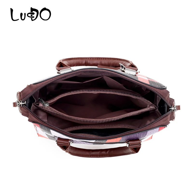 LUCDO Tassel Plaid Shoulder Bag 2021 New 4pcs/set Bag Women Purses And Handbags Wallets Purse Key Bag Set Female Bolsa Feminina
LUCDO Tassel Plaid Shoulder Bag 2021 New 4pcs/set Bag Women Purses And Handbags Wallets Purse Key Bag Set Female Bolsa Feminina