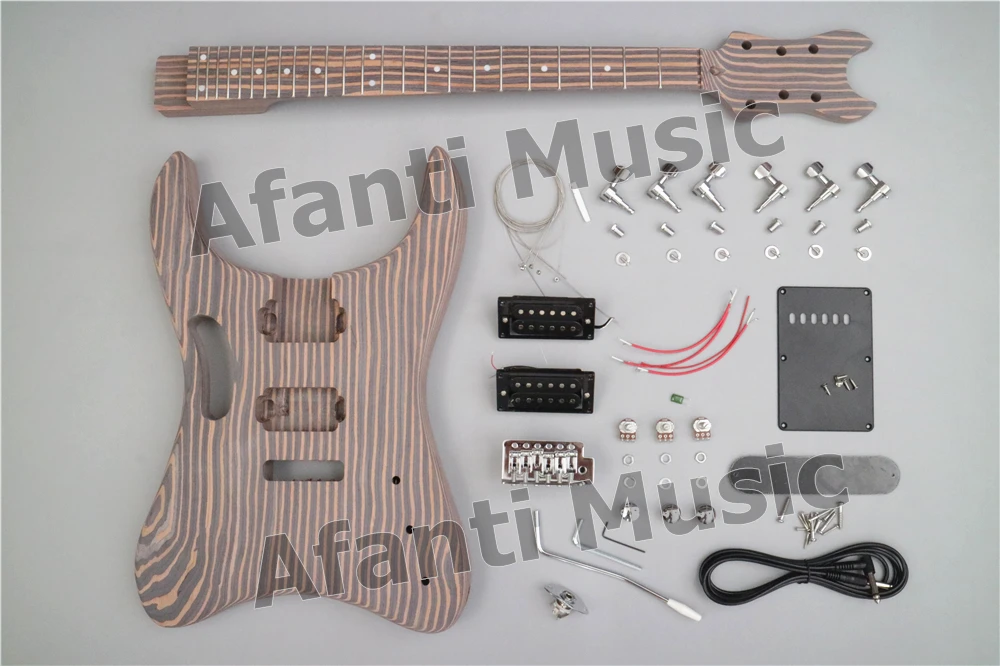 Afanti Guitar Kit Body Semi-finished Unfinished Part Neck Guitar Body Hardware Music Super DIY Electric Guitarra Kit (ASK-12) 
Afanti Guitar Kit Body Semi-finished Unfinished Part Neck Guitar Body Hardware Music Super DIY Electric Guitarra Kit (ASK-12)