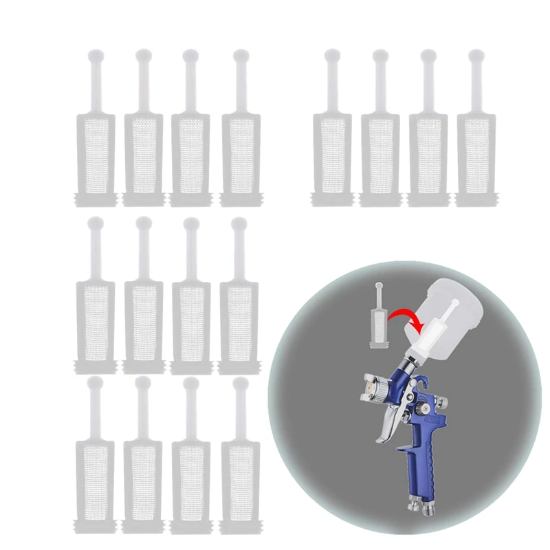 16 Pcs Universal Gravity Spray-Gun Filters Fine Mesh,Disposable Gravity Feed Spray-Gun Paint Strainer
16 Pcs Universal Gravity Spray-Gun Filters Fine Mesh,Disposable Gravity Feed Spray-Gun Paint Strainer